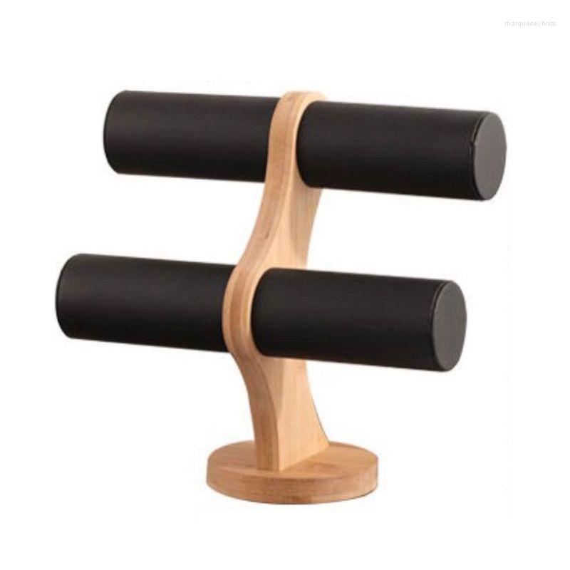 

Jewelry Pouches 2 Tier Bracelet Show Stand Holder Showcase Necklace Display Organizer