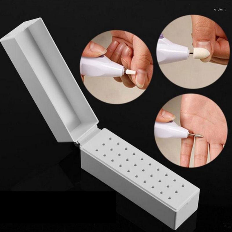 

Nail Art Kits 1pcs 30 Holes Drill Grinding Head Bit Holder Display Storage Box