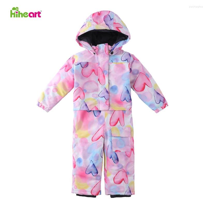 

Clothing Sets Hiheart -30 Degree Kids Ski Jumpsuit Overalls Children Clothes Waterproof Girls Boys Winter Outerwear Snow Snowboard Suits