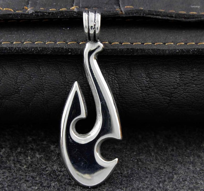 

Pendant Necklaces Maori Fish Hook Tribal Tattoo 316L Stainless Steel Jewelry Ml01