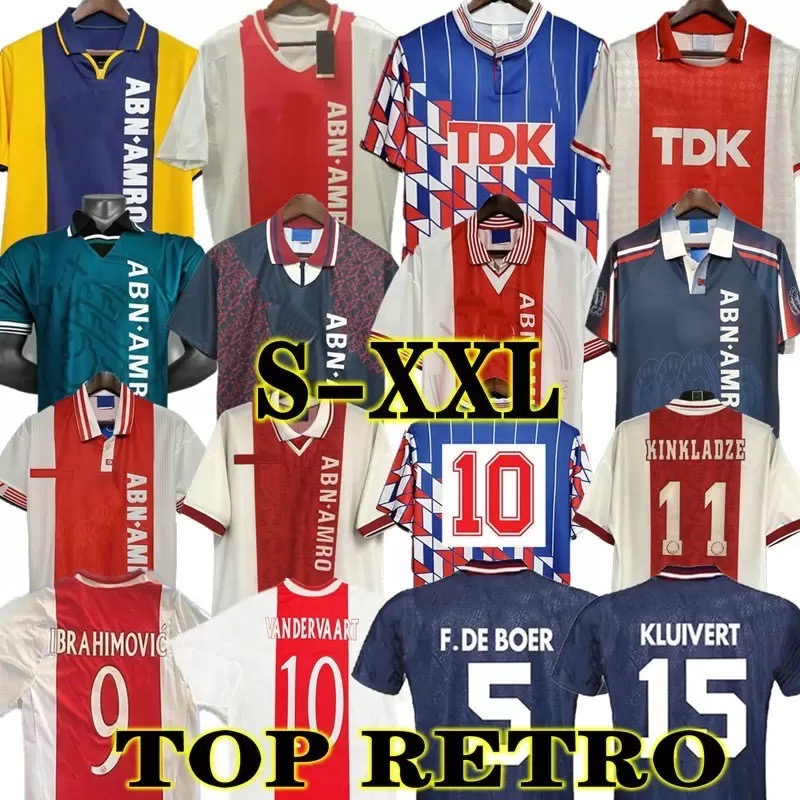 

LITMANEN Retro 94 95 CRUIJFF Soccer jerseys 97 98 04 05 Ibrahimovic KLUIVERT SEEDORF RIJKAARD Classic 90 00 01 CRUIJFF Football shirt Vintage DAVIDS, Image