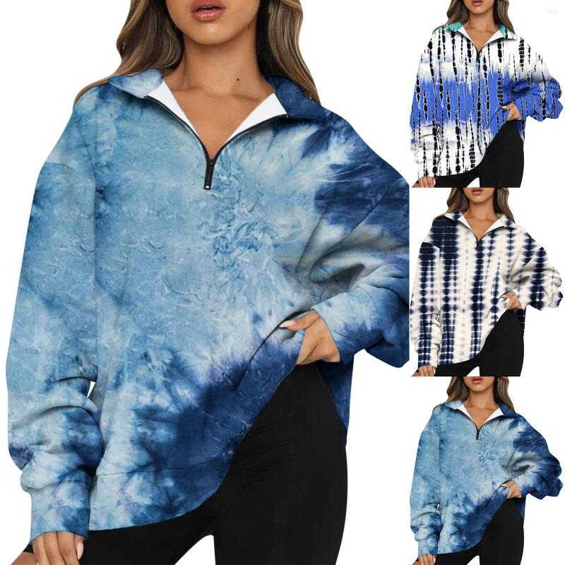 

Women' Hoodies Fashion Sweatshirt For Womens Oversized Half Zip Pullover Long Sleeve Quarter Hoodie Sweater Teen Girls Fall, Blue
