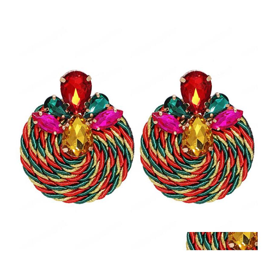 

Dangle Chandelier Colorf Flower Earring Bohemian Handmade Round Earrings For Women Fashion Jewelry Accessories Drop Delivery Dhu1W