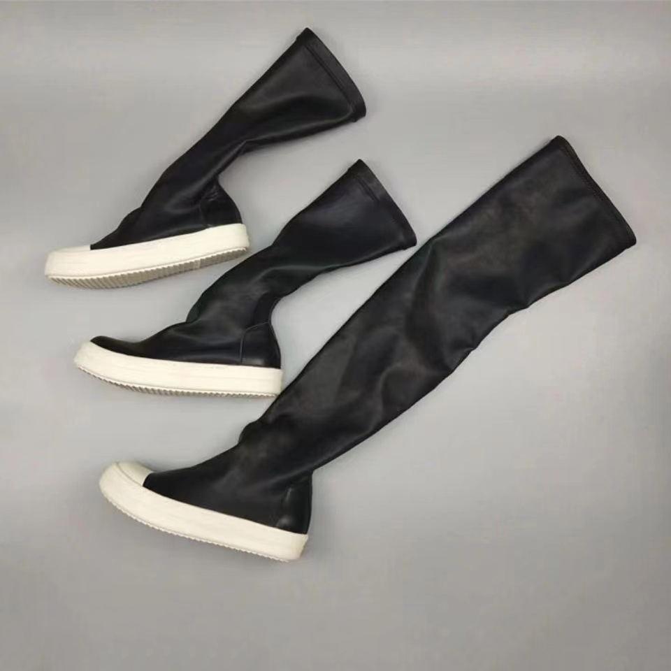 

Boots Rick Women's Hip Hop RO Owens Women's High Casual Snow Flats Women's Shoes Boots High Autumn Boots 24EF