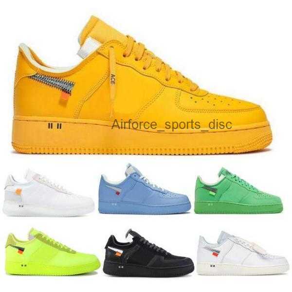 

Airforces 1 Low Off Running Shoes For Men Women Brooklyn MCA University Blue Gold Volt Moma Complexcons 2023 Chaussures Trainers Sneakers, Green