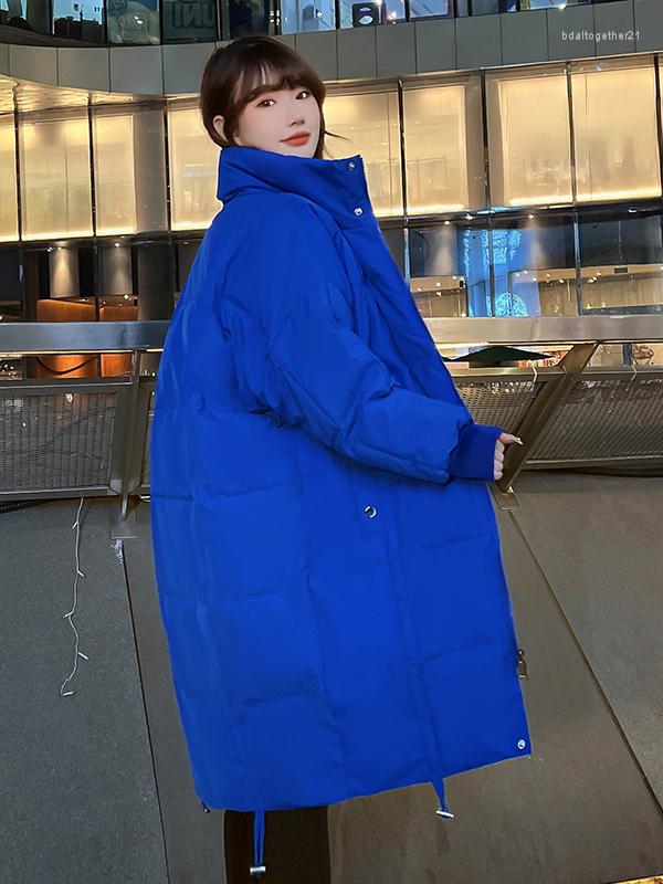 

Women's Trench Coats Jacket Winter Cotton-padded Women's Jackets For Women Parkas Femme Cotton Warm Loose Outerwear, Black