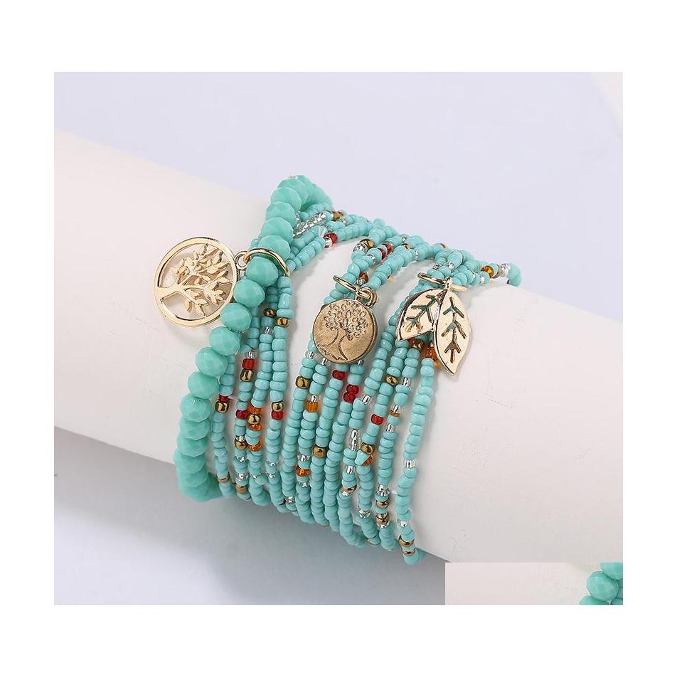 

Beaded Bohemian Fashion Jewelry Mtilayer String Bracelet Ethnic Style Pendant Beads Bracelets Drop Delivery Dhs3Z