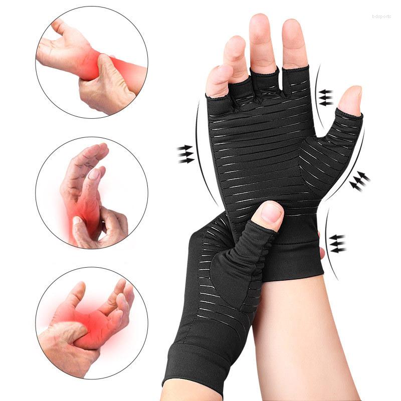 

Wrist Support Arthritis Compression Gloves For Women Men Hand Pain Relief Swelling And Carpal Relieve Full Finger Tablets, Black