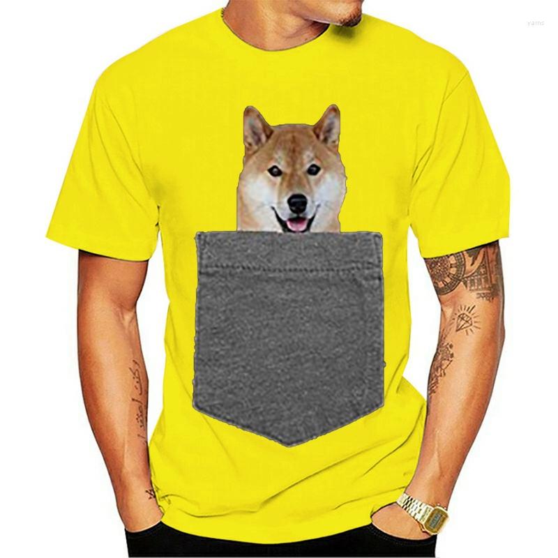 

Men's T Shirts Shirt 2023 Summer Style Dog In Your Pocket Tshirt Shiba Inu Doge Tee, White