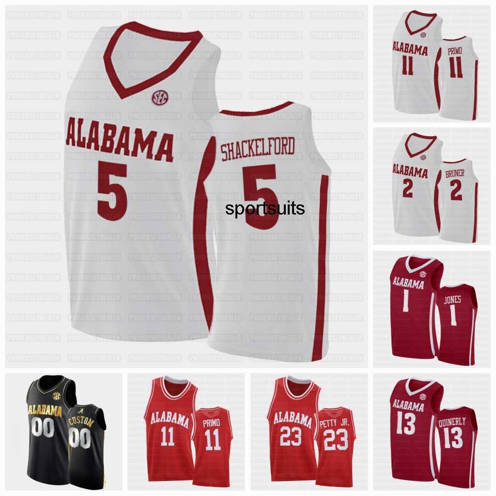 

Alabama Crimson Tide NCAA College Basketball Jersey Jaden Shackelford Jahvon Quinerly John Petty Jr. Herbert Jones Joshua Primo Bruner Keon, Mens s-3xl
