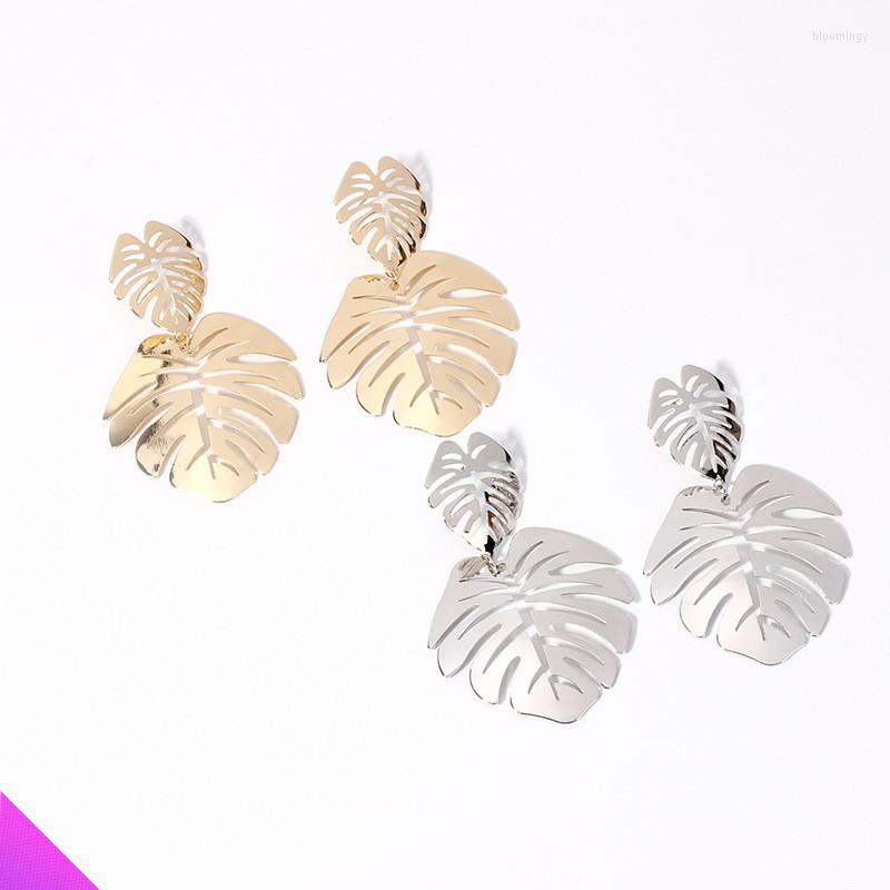 

Stud Earrings Wholesale 10 Pairs Of Big Leaf Classic Romantic Sweet Girl Jewelry Gift 2 Colors 2023