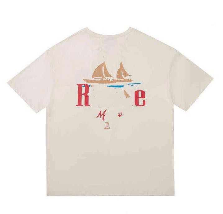 

Summer Collection Rhude Tshirt Oversize Heavy Fabric Couple Dress Top Quality t Shirt ORVW, Cu11