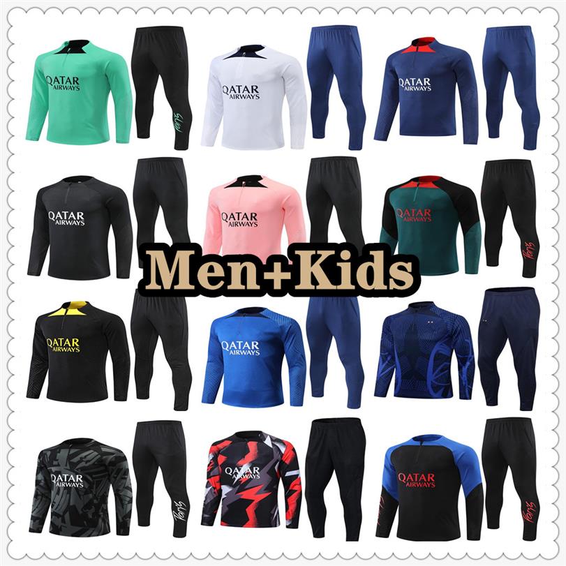 

22 23 tracksuit football jerseys training suit jersey soccer shirts tuta maillot survetement foot futbol chandal jogging jacket 20319S