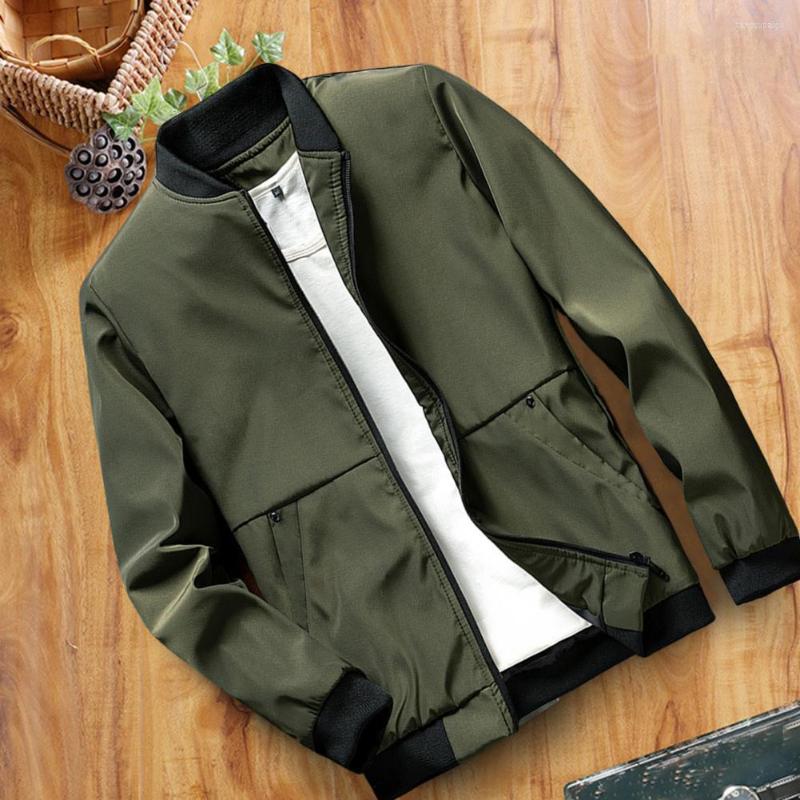 

Men's Jackets Men Outerwear Solid Color All Match Soft Pure Warm, Black