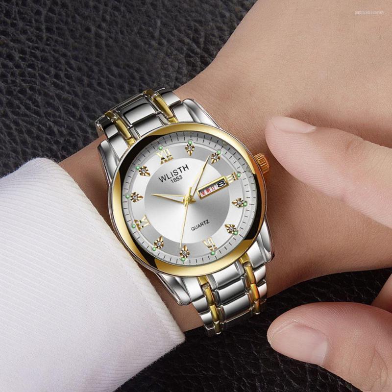 

Wristwatches Gift Steel Belt Watches Simple Style Casual Quartz WristWatch Watch Exquisite Women