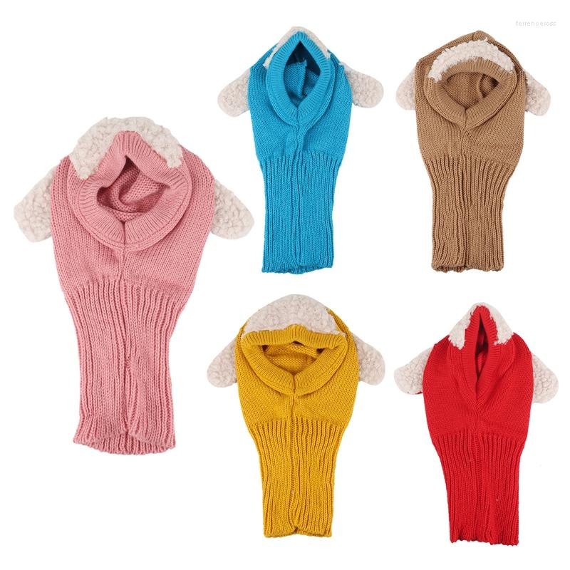 

Scarves ASDS-Baby Girls Boys Autumn And Winter Hat Puppy One-Piece Knitting Cap Scarf Earflap Hood Skull Caps