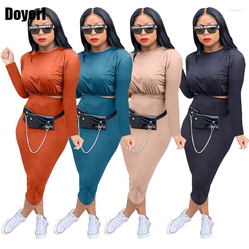

Work Dresses Stretchy Solid Crop Top And Long Skirts Two Piece Set Women Dress Party Night Club Outfits Matching Sets For Casual Outfit, Black