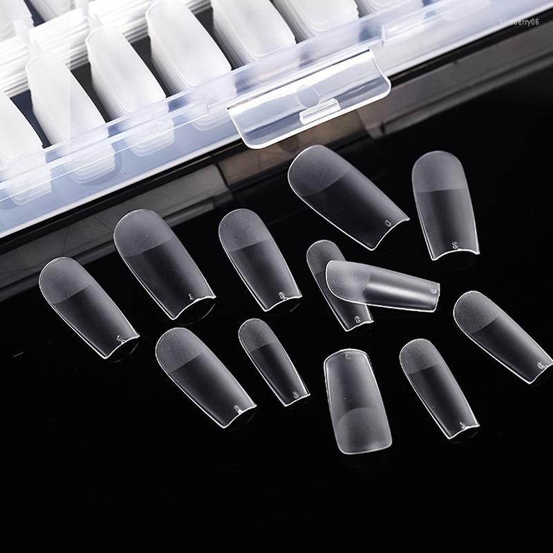 

False Nails 240pcs Gel X Fake Tip Press On Extension Acrylic Full Cover Nail, N1