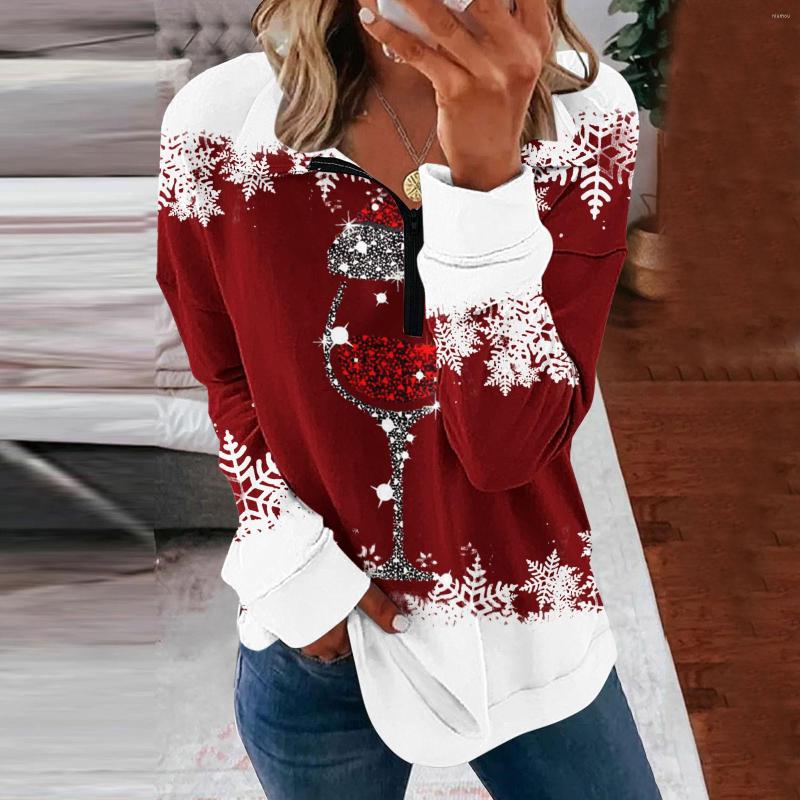 

Women' Hoodies Oversize Blouse Womens Christmas Print Fall Plus Size Casual Crewneck Sweatshirts Striped Shirts Long Sleeve Loose Pullover, Blue