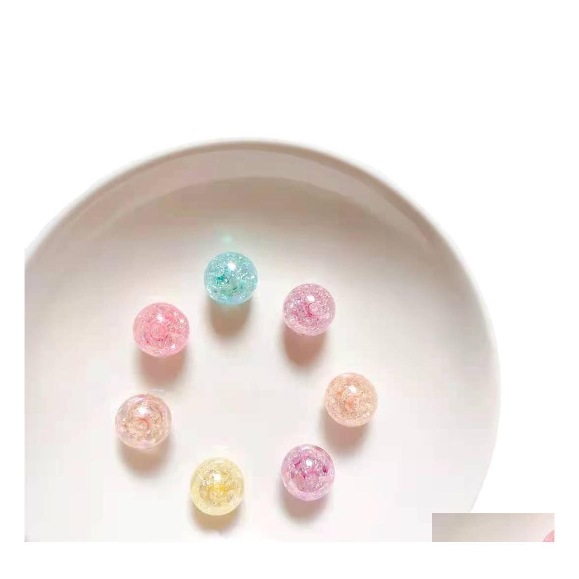 

Acrylic Plastic Lucite Round Spacer Plastic Resin Loose Beads Fit Charms Bracelet For Diy Jewelry Necklace 10Pcs/Lot Drop Delivery Otemn