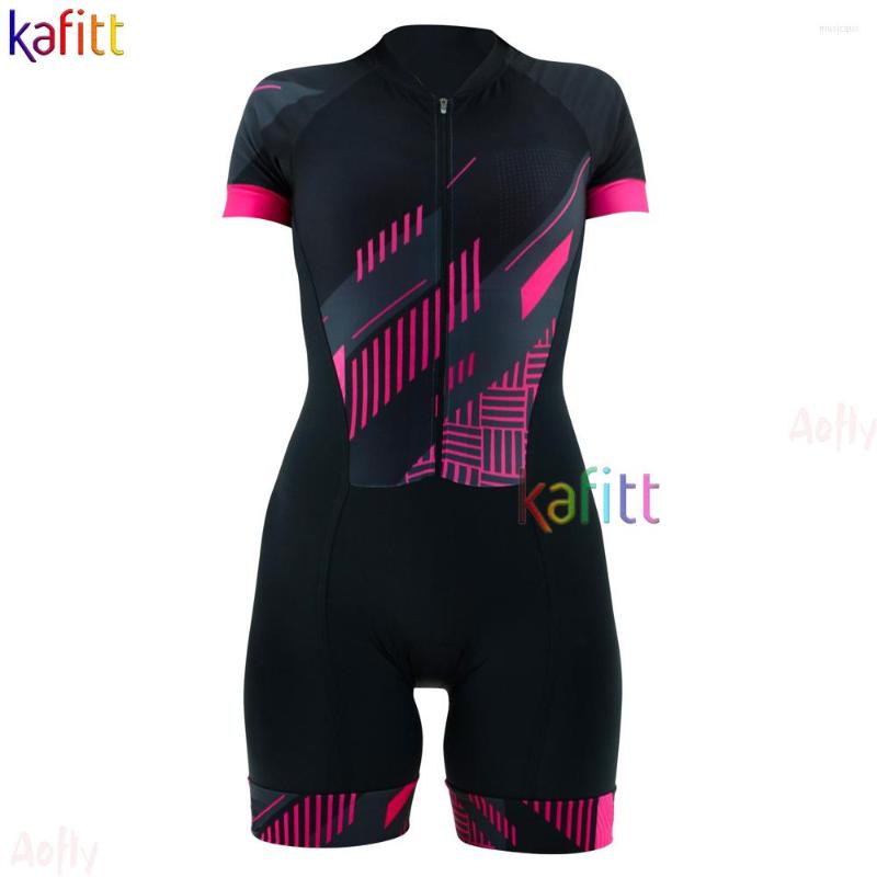 

Racing Sets KafiCycling Female Monkey Promotion Elegant Triathlon Clothing To Brazil Summer Short Sleeve Bodysuit, 4082