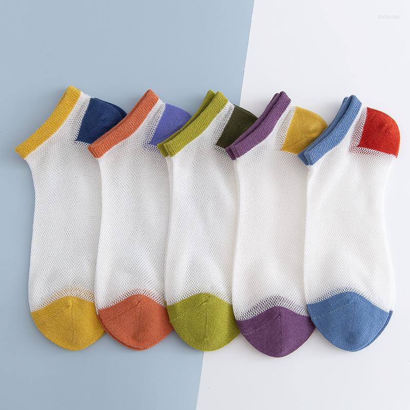 

Women Socks 2023 Boat Women's Spring Japanese Fashion Breathable Mesh Deodorant Invisible