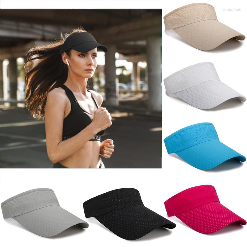 

Wide Brim Hats Summer Breathable Air Sun Empty Top Hat Tennis Golf Running Sunscreen Cap Men Women Adjustable Visor UV Protection, 01