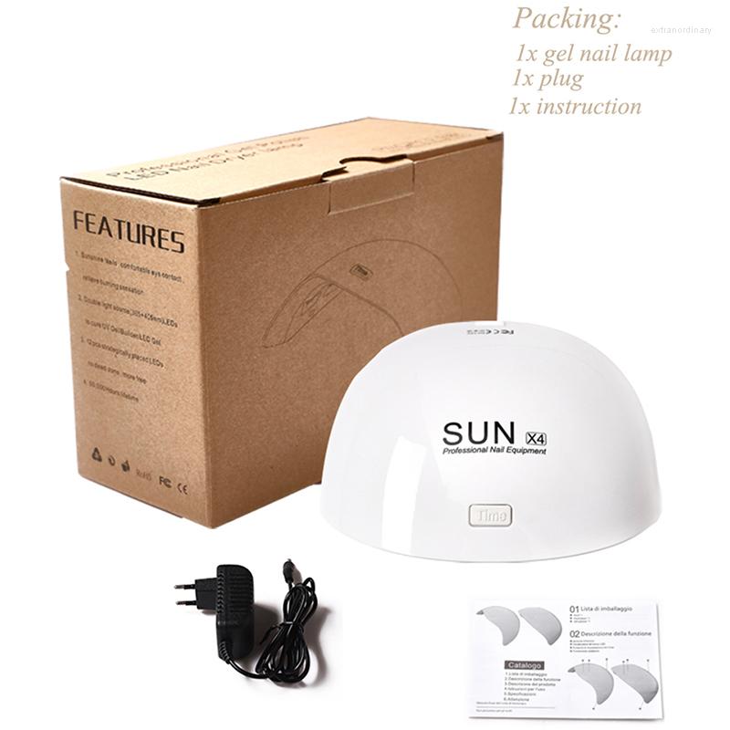 

Nail Art Kits 2023 SUN X4 24W Double LED Dryer UV Lamp Manicure Tool Smart Timing Ice Timer To Harden Gel Polish Tools
