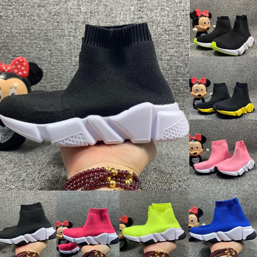 

With Box Designer Balencaigaitys Shoes Top Quality Kids Speed Runner Socks Shoes for Boys Boots Child Trainers Teenage Light and Comfor Meva, Leave message color