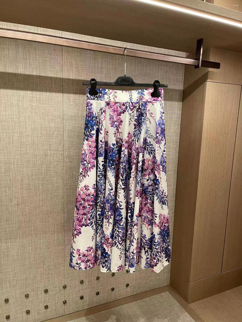 

Skirts High Quality 2023 Women' Cotton Print Skirt, Black