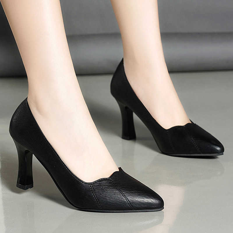 

Dress Shoes Women Pumps Wave Boat Shoes High Heels Dress Shoes Pointed Toe Stilettos Basic Ol Office Lady Shoe Black Spring Autumn 9222N G230203, Green