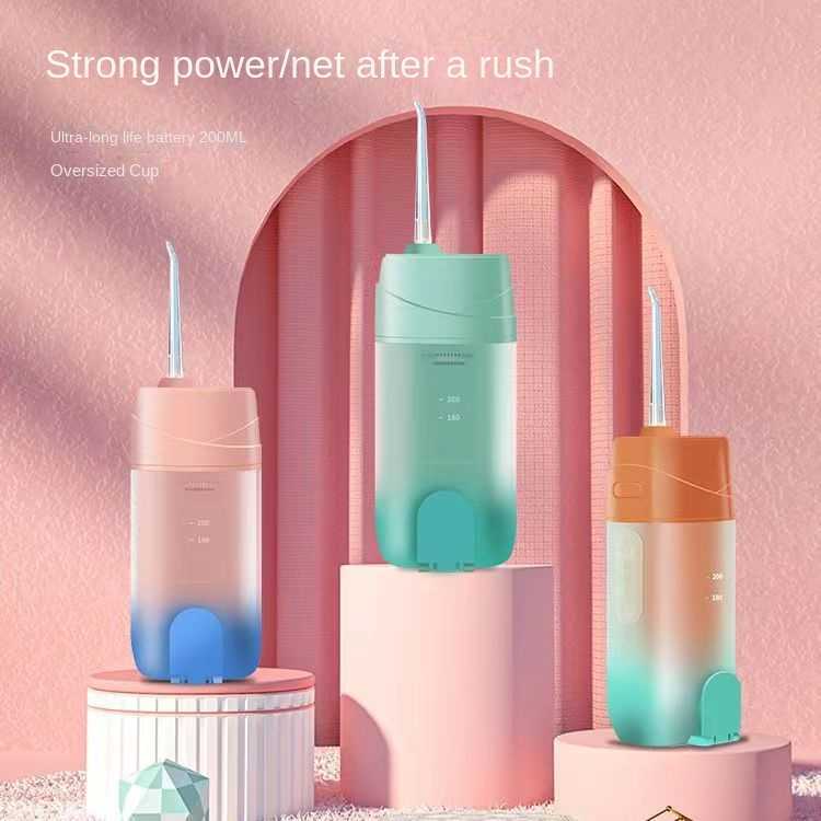 

Oral Irrigators Other Hygiene Irrigador Dental Portable Water Flosser Cordless Irrigator Jet 3 Modes 200ML IPX7 proof Teeth Cleaner 221215