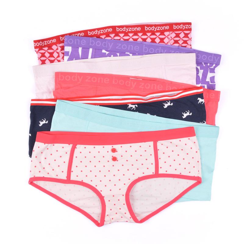 

Panties Quality Women Cotton Briefs Mixed Design Students Girl Underwears Size S M L XL Waist 28-34cm Lady Soft Healthy Underpants, Randomly mixed