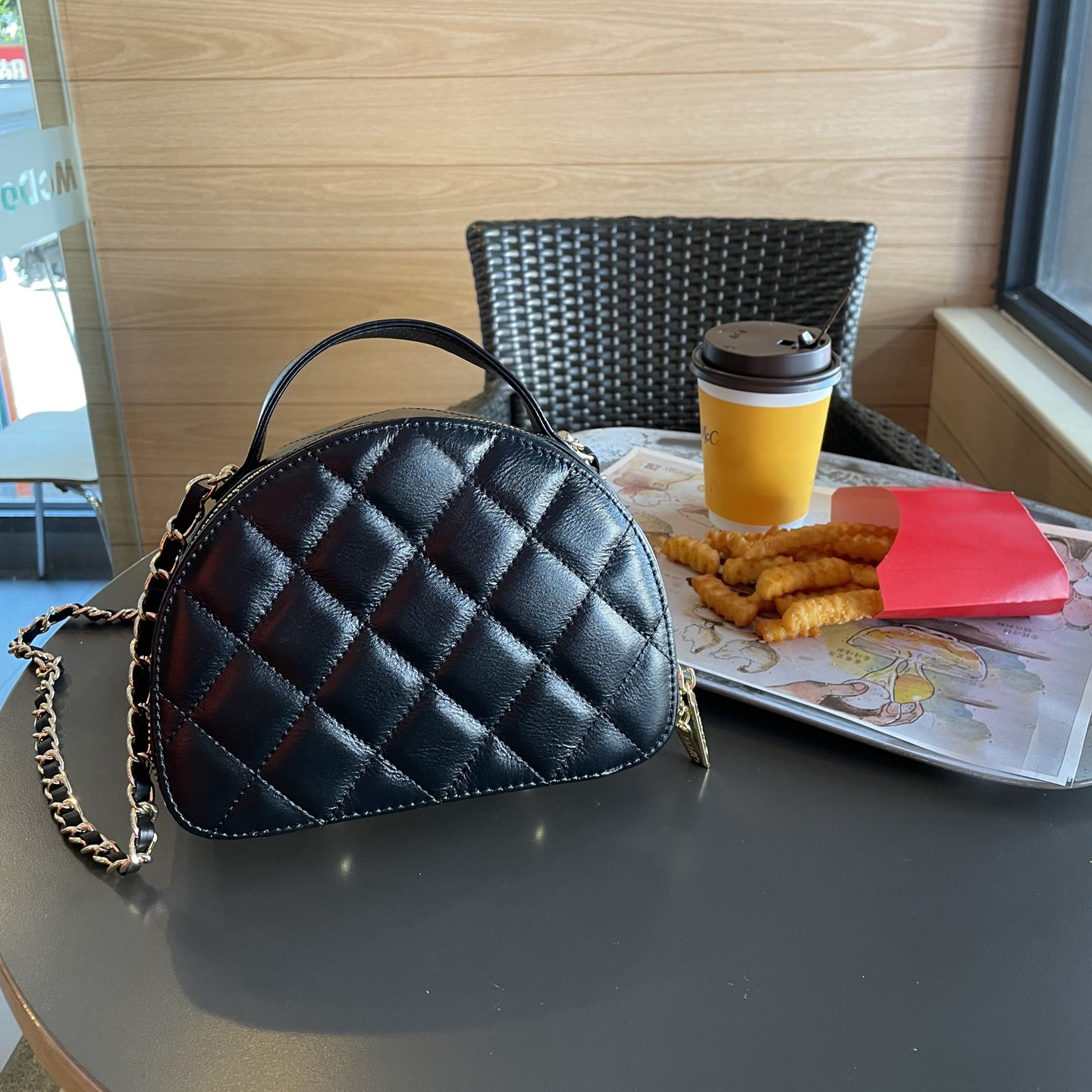 

7A Luxury Designer Bags Genuine Leather Hobos Handbags Gold Logo Zipper Closure 20cm Purse, White