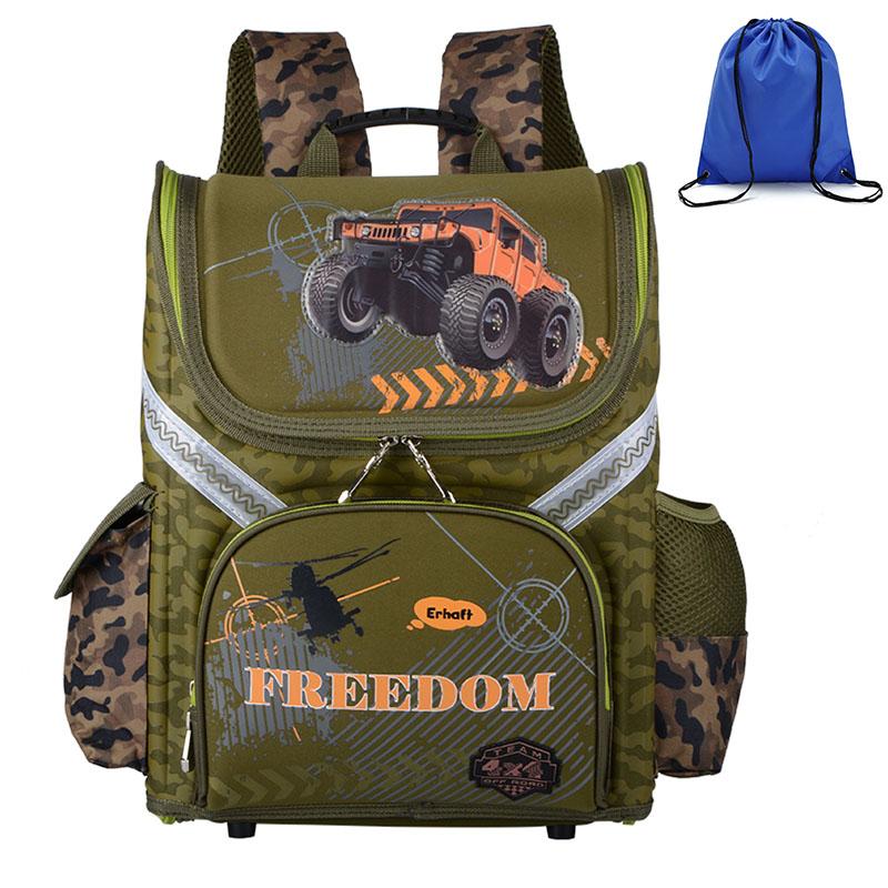

School Bags High Quality For Boys Car Print SchoolBag Children Orthopedic Backpack Mochila Escolar Birthday Gift, Motorcycle