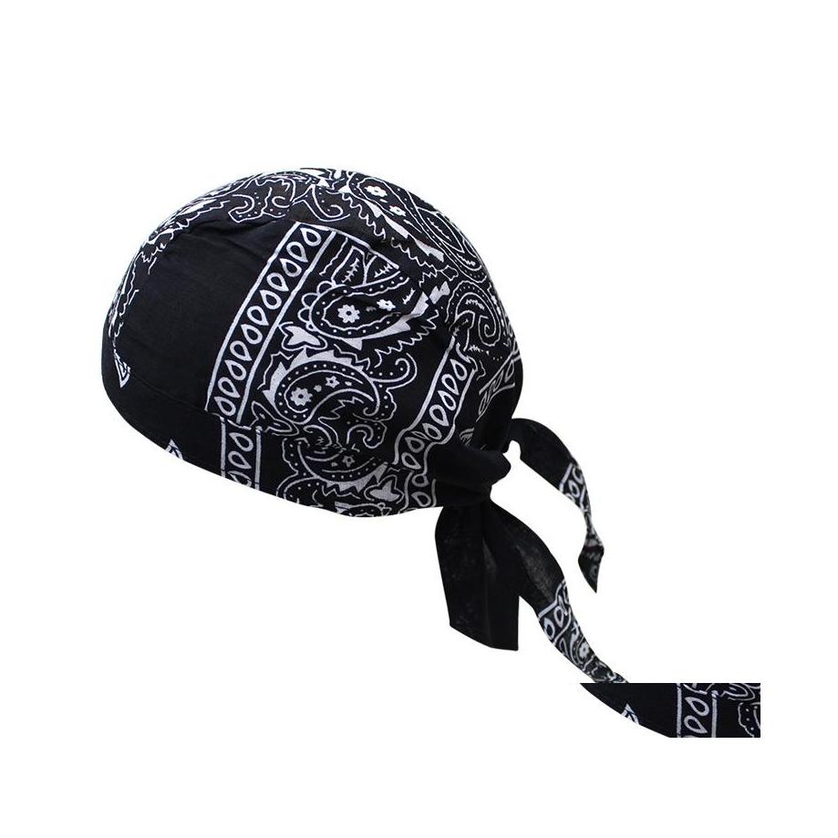 

Bandanas Hip Hop Men Square Paisley Fashion Fabric Ride Mask Headbands For Women Girls Sport Hair Bands Scarfs Accessories Drop Deli Otgiz