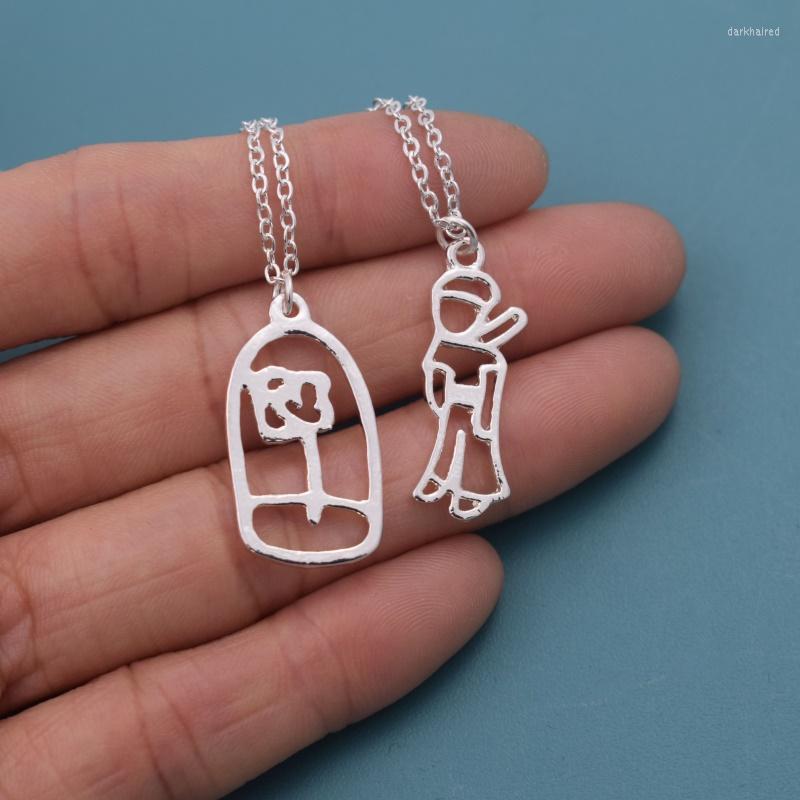 

Chains 10 Pairs The Little Prince And Rose Pendant Necklace Fairy Tale Jewelry Gifts