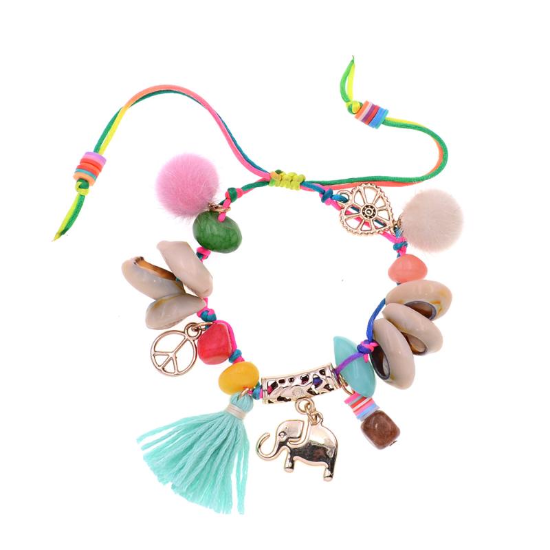 

Charm Bracelets Bohemia Shell Handmade Tassels For Women Jewelry WholesaleCharm