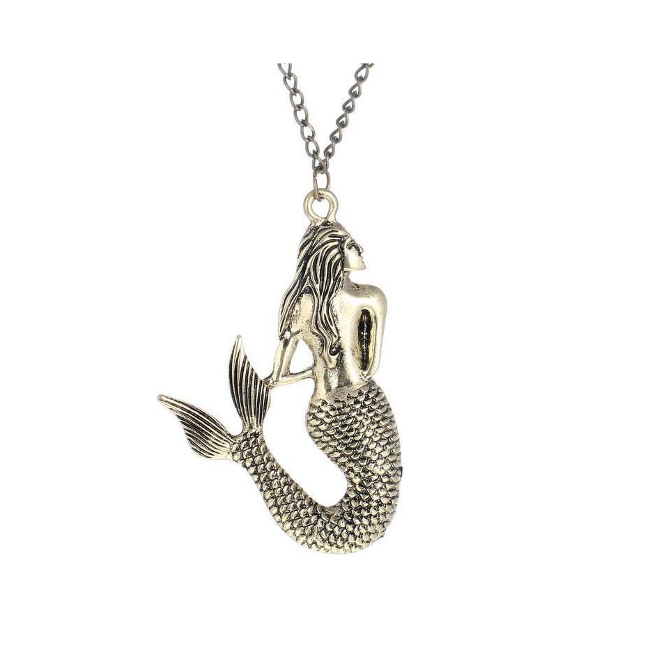 

Pendant Necklaces Mermaid Necklace Bronze Chain Vipjewel Drop Delivery Jewelry Pendants Dhdcg