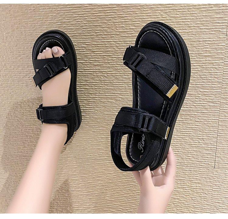 

Sandals 2023 Womens Platform Women Casual Black Chunky Woman Summer Beach Sandalias