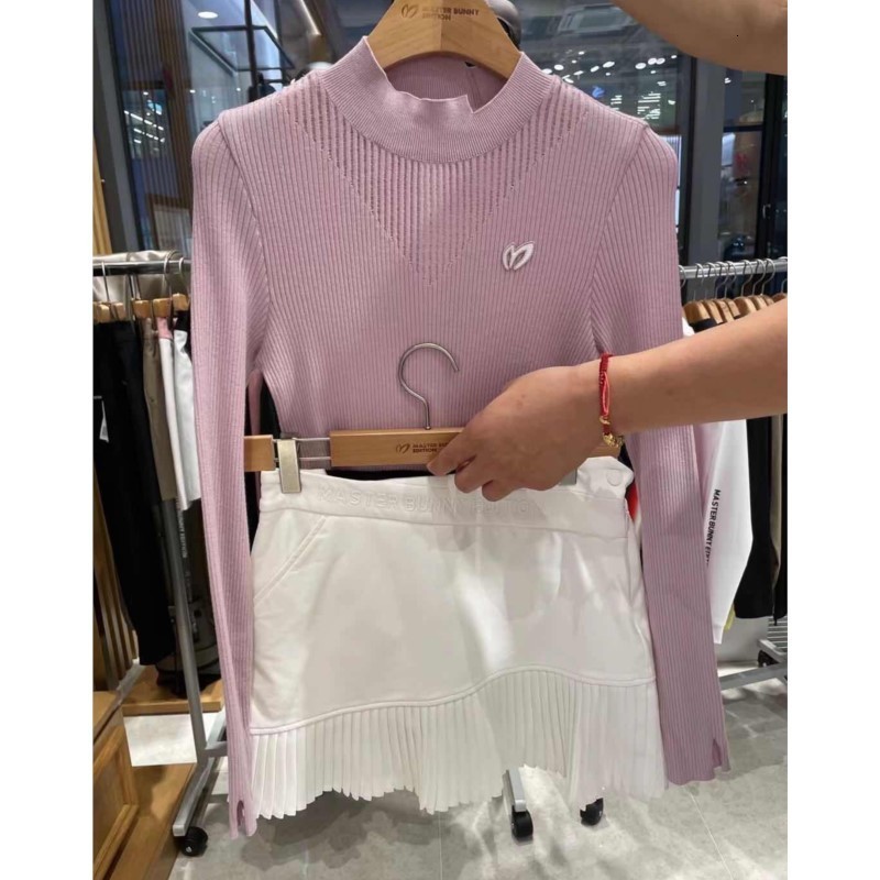 

Outdoor TShirts Womens Turtleneck Sweaters Long Sleeve Striped Crewneck Stretchy Sweater 230203, White