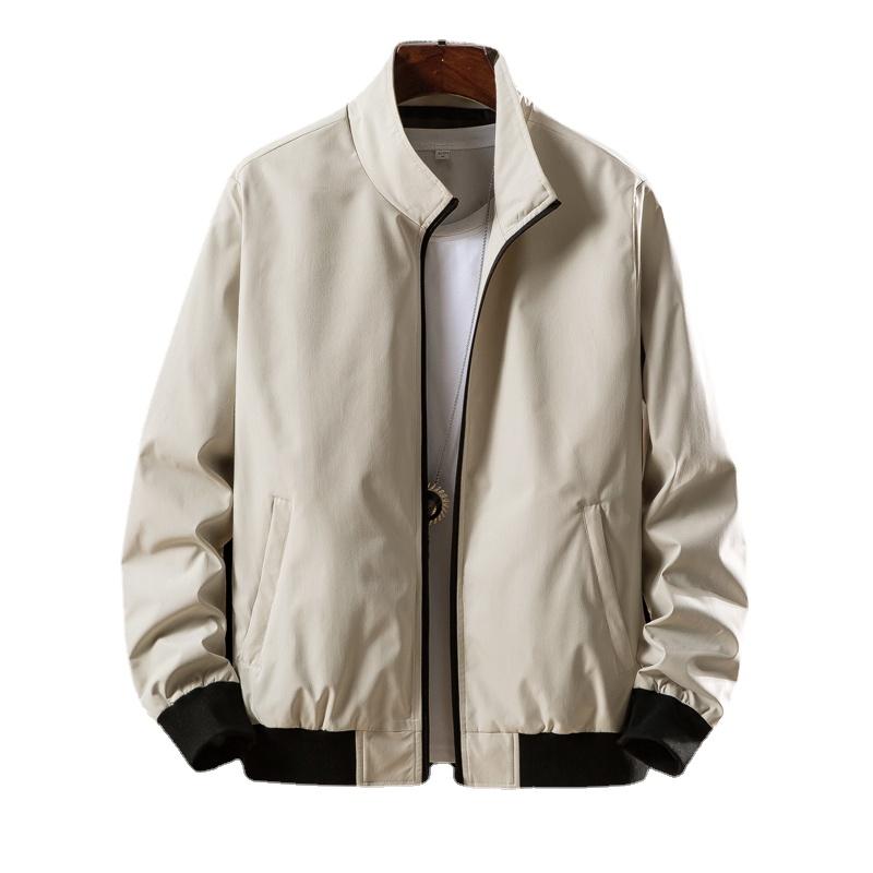 

Men's Jackets 2023 Spring And Autumn Jacket Business Casual For Men Solid Color Slim Mens Fashion Clothing TrendsMen's, Black