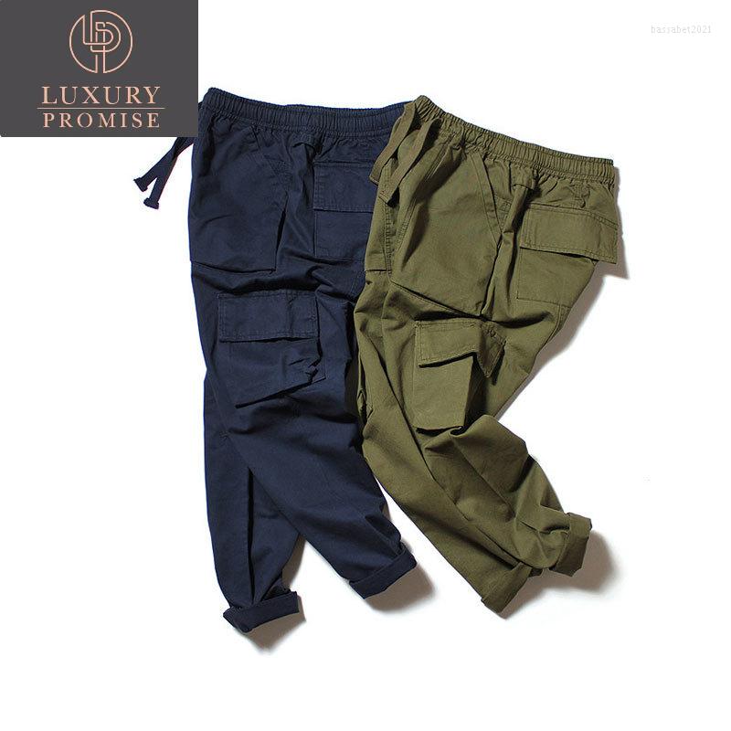 

Men's Pants Men's Cargo Multi-Pocket Beam Feet Motion Outdoor Leisure Overalls Military Style Fashion ArmyGreen Hallen Trousers, Army green