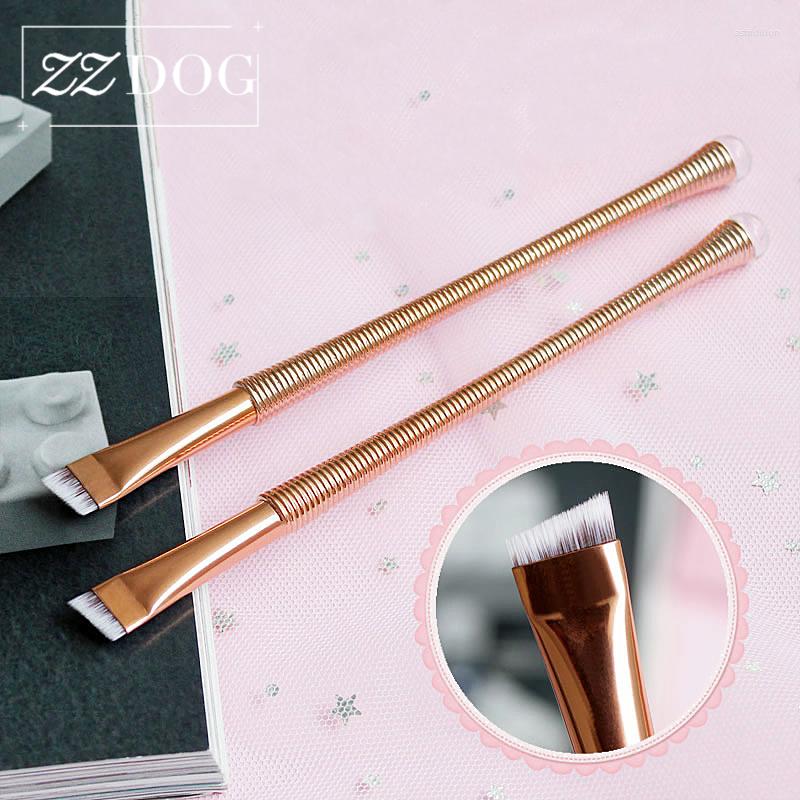 

Makeup Brushes ZZDOG Professional Cosmetics Tool High Quality Shadow Highlight Eyebrow Eyeliner Natural Hair Threaded Handle