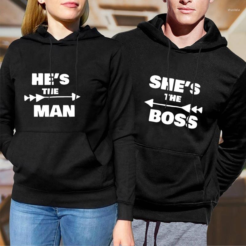 

Women's Hoodies 2023 Women Men Lovers Sweatshirt Couples SHE THE HE'S Xmas Couple Chritsmas Costumes