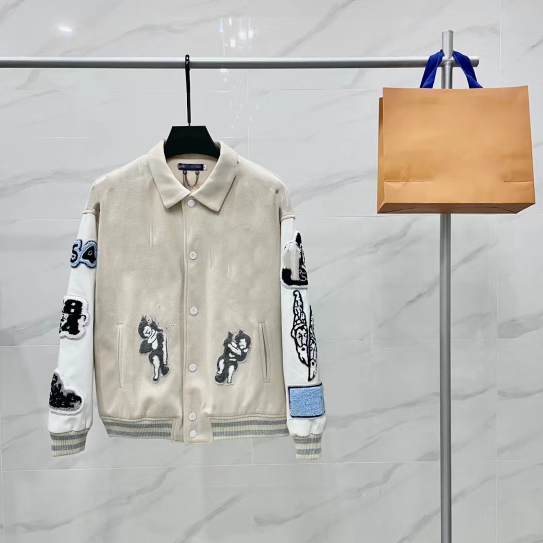 

And Brand Men' Winter Jacket Autumn Designer Fashion Trend Versatile Letters Retro Embroidered Baseball Jacket For Men And Women 5RWH, Green