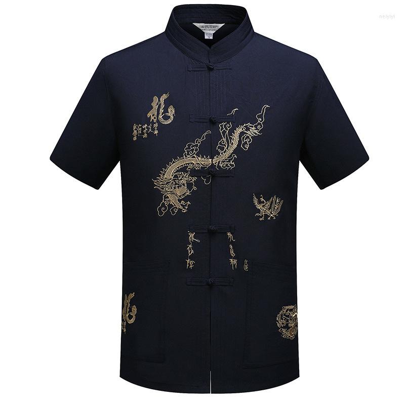 

Ethnic Clothing Chinese Sale Mens Cotton Linen Shirt Uniform Black Uniforms Traditional For Men Hanfu Tai Chi