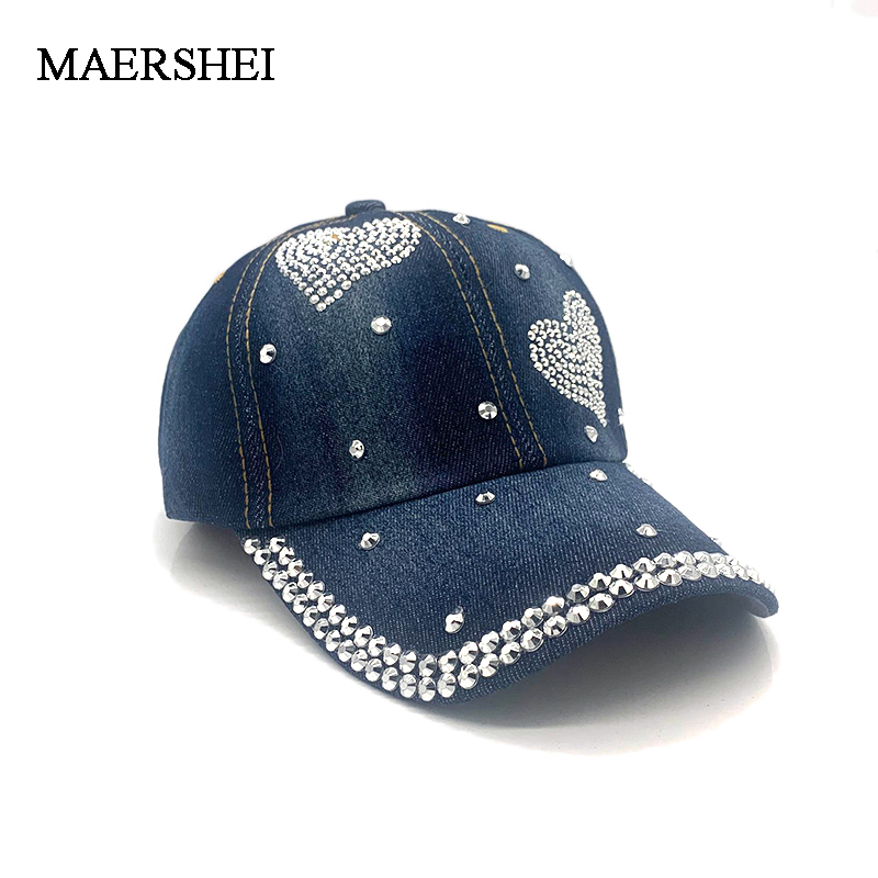 

Ball Caps High Quality Cool Denim Baseball Cap Hip Hop Adjustable Hat Gorra For Women 230203