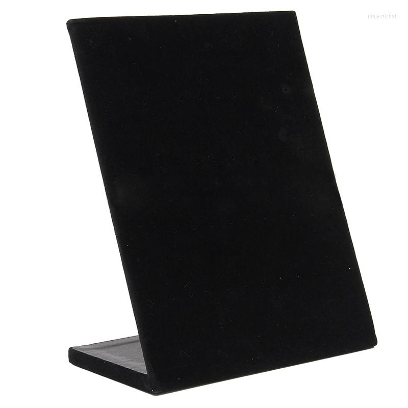 

Jewelry Pouches Velvet Display Stand 30 Pair Earring Standcolor Jewelery: Black