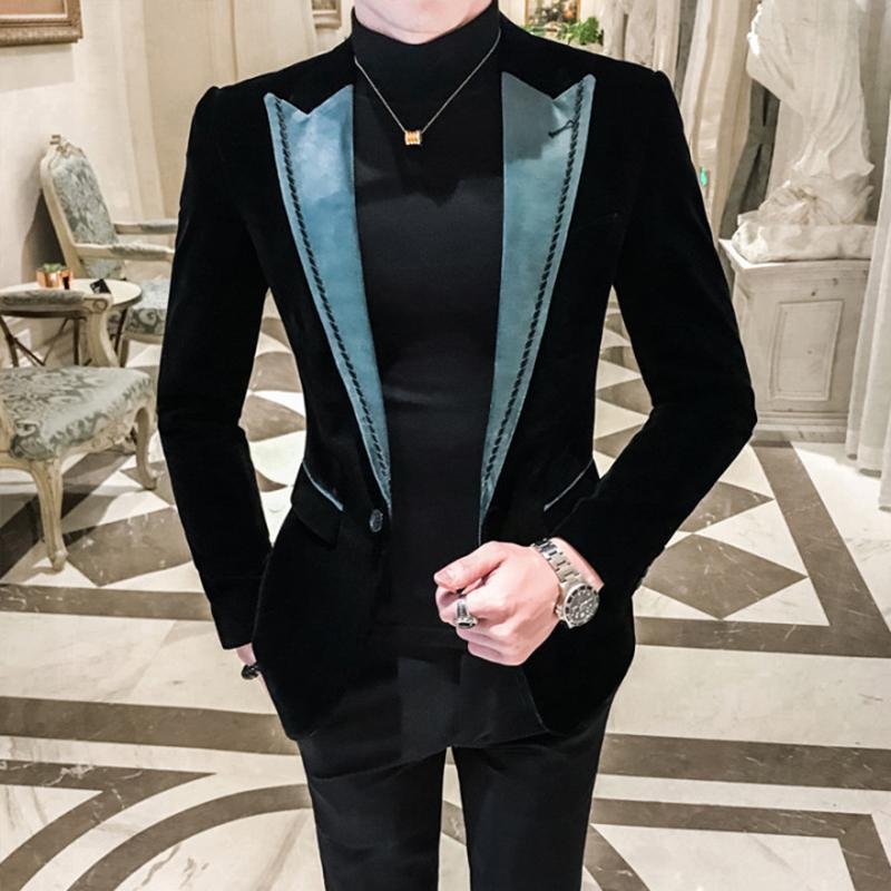 

Men's Suits & Blazers Blazer Masculino Slim Fit Man Self-cultivation Leisure Time Tide Hombre Business Affairs Suit Small Man's Loose Coat, Custom-order